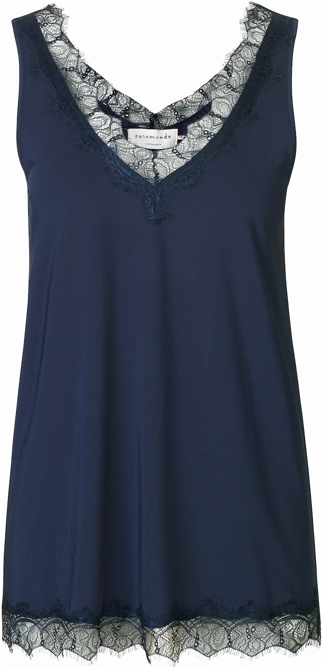 rosemunde Spitzentop »Billie Tank Top« Vintage-Spitzenbesatz an V- Ausschnitt und Saum