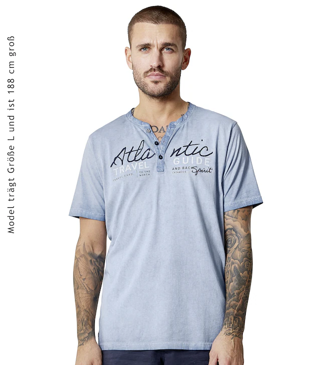 CASAMODA Henleyshirt »CASAMODA Henley uni«
