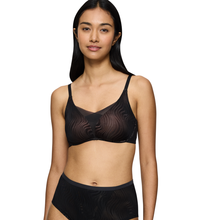 Triumph Bügelloser BH »Shape Smart Ellipse« glättend, tieferes Dekolleté, wellenförmigen Jacquard-Mesh