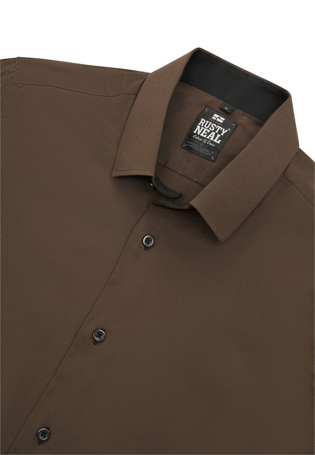Rusty Neal Langarmhemd mit Krawatte