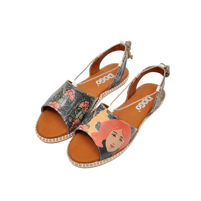 DOGO Sandale »Hazel Victor Bicycles Damen Sandalen, Hazel Spread Your Wings« Handgefertigt