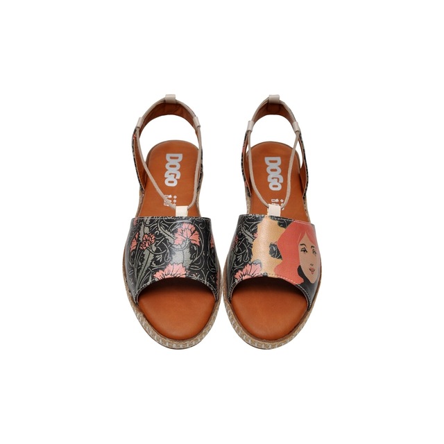 DOGO Sandale »Hazel Victor Bicycles Damen Sandalen, Hazel Spread Your Wings« Handgefertigt
