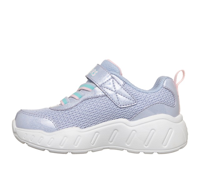 Skechers Lauflernschuh »PLAY SCENE-FUN SQUAD« Sneaker mit bunten Motiven verziert, Größenschablone zum Download