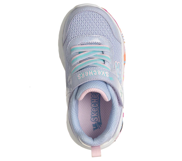 Skechers Lauflernschuh »PLAY SCENE-FUN SQUAD« Sneaker mit bunten Motiven verziert, Größenschablone zum Download