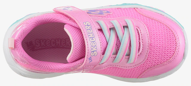 Skechers Lauflernschuh »PLAY SCENE-FUN SQUAD« Sneaker mit bunten Motiven verziert, Größenschablone zum Download