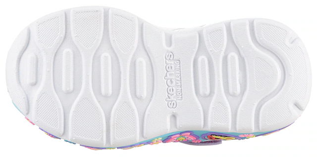 Skechers Lauflernschuh »PLAY SCENE-FUN SQUAD« Sneaker mit bunten Motiven verziert, Größenschablone zum Download