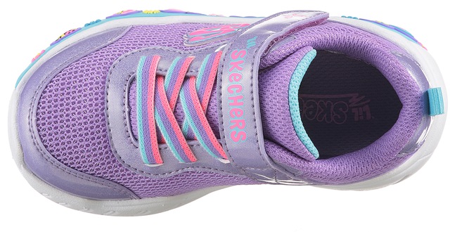 Skechers Lauflernschuh »PLAY SCENE-FUN SQUAD« Sneaker mit bunten Motiven verziert, Größenschablone zum Download