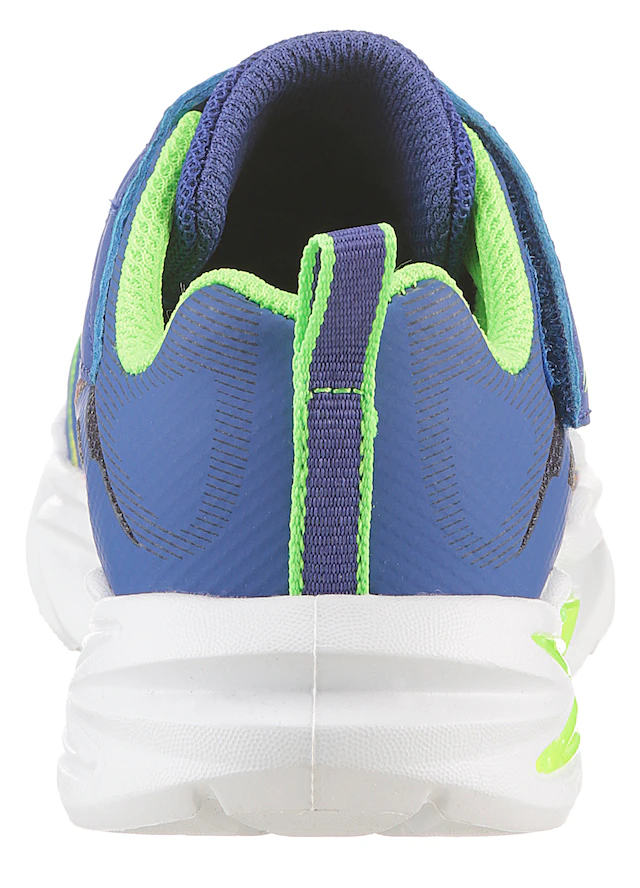 Skechers Lauflernschuh »FLEX-GLOW ULTRA LIGHTS« Blink,-Klettschuh zum Schlüpfen, Neon, Größenschablone zum Download