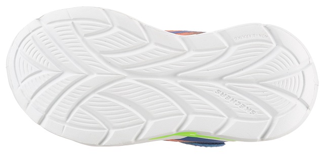Skechers Lauflernschuh »FLEX-GLOW ULTRA LIGHTS« Blink,-Klettschuh zum Schlüpfen, Neon, Größenschablone zum Download