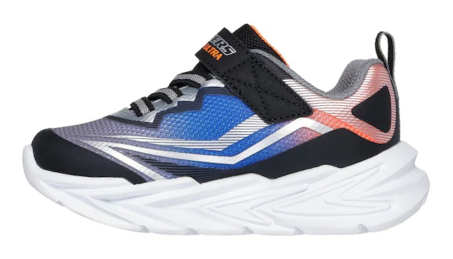 Skechers Lauflernschuh »FLEX-GLOW ULTRA LIGHTS« Blink,-Klettschuh zum Schlüpfen, Neon, Größenschablone zum Download