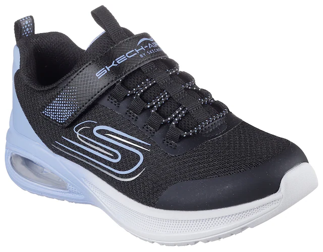 Skechers Sneaker »MICROSPEC MAX ADVANCE« , Slip-OnSneaker, Klettverschluss,S-Logo, Größenschablone zum Download