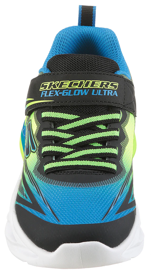 Skechers Sneaker »FLEX-GLOW ULTRA« Klettschuh zum Schlüpfen, Größenschablone zum Download