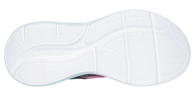 Skechers Sneaker »COSMIC GLOW LIGHTS« Klettschuh mit Glitzer, Größenschablone zum Download