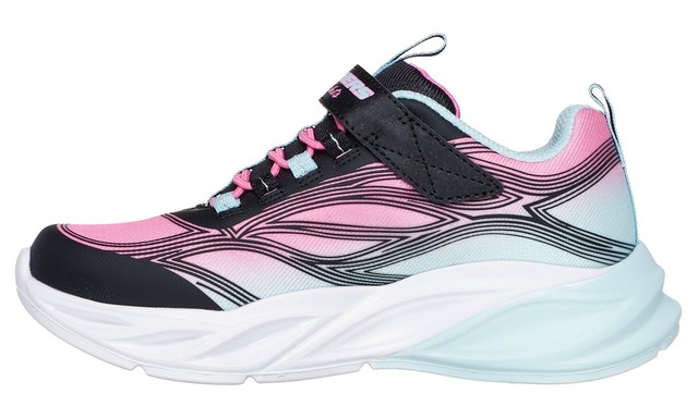 Skechers Sneaker »COSMIC GLOW LIGHTS« Klettschuh mit Glitzer, Größenschablone zum Download