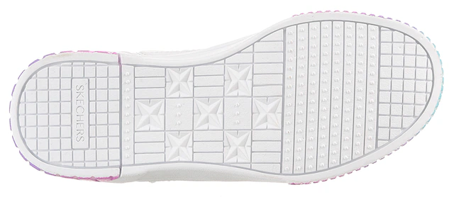 Skechers Sneaker »JADE-SOFT GLOW« , Schnürschuh mit Regenbogenlaufsohle, Größenschablone zum Download