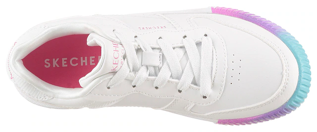 Skechers Sneaker »JADE-SOFT GLOW« , Schnürschuh mit Regenbogenlaufsohle, Größenschablone zum Download