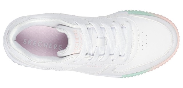 Skechers Sneaker »JADE-SOFT GLOW« , Schnürschuh mit Regenbogenlaufsohle, Größenschablone zum Download