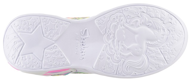 Skechers Slip-On Sneaker »UNICORN DREAMS LIGHTS« Glitzer,-Blinkschuh zum Schlupfen, Größenschablone zum Download