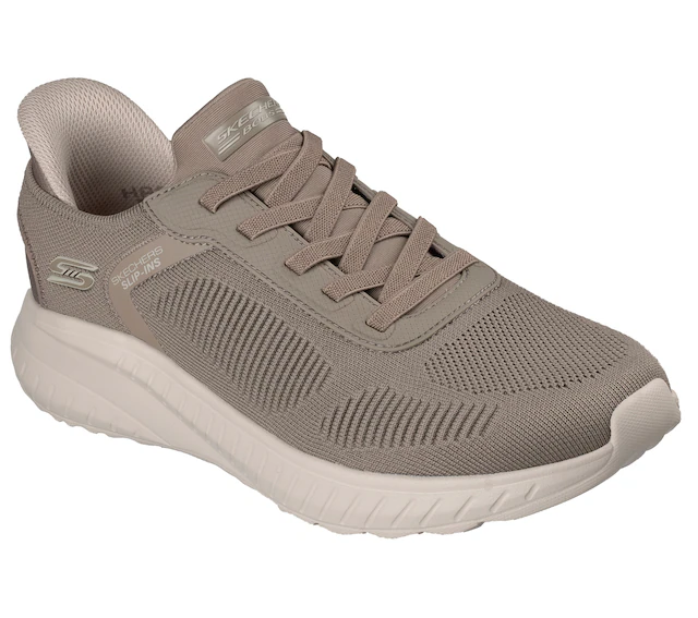 Skechers Slip-On Sneaker »BOBS SQUAD CHAOS-SOLID STEP« Schlupfschuh, Slipper, Sneaker zum Schlupfen