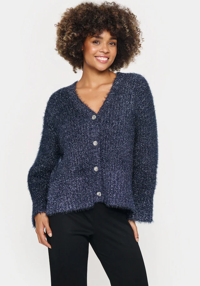 Saint Tropez Strickjacke »HalfaSZ Cardigan« mit Glitzereffekt