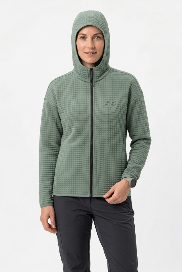 Jack Wolfskin Fleecejacke »MOGARI HOODED FZ W« mit Kapuze mit Kapuze, atmungsaktiv, leicht