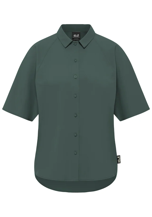 Jack Wolfskin Kurzarmhemd »SIERRA QUEST SS SHIRT W« mit Karomuster, aus leichtem Gewebestoff, geruchshemmend