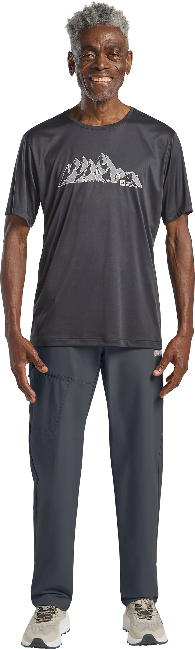 Jack Wolfskin Softshellhose »PICO TRAIL PANTS M« mit Oberschenkeltasche, windabweisend, atmungsaktiv