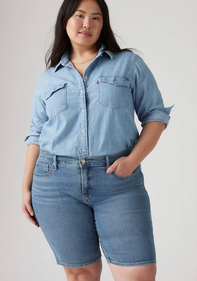 Levi's® Plus Shorts »PL SHAPING BERMUDA DA« Sommerhose im Five-Pocket Style