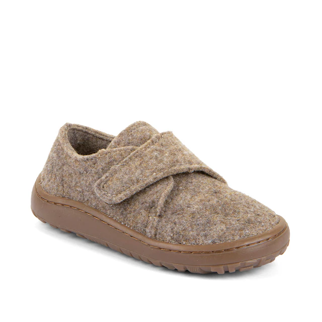 froddo® Hausschuh »BAREFOOT WOOLY« barfoot Klettschuh für zu Hause, Kindergartenschuh mit Wollfutter