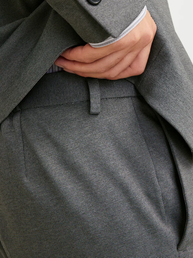 Jack & Jones Anzughose »JPRJAXON Businesshose mit mittlerer Bundhöhe« unifarben, modisch, slim fit, Materialmix