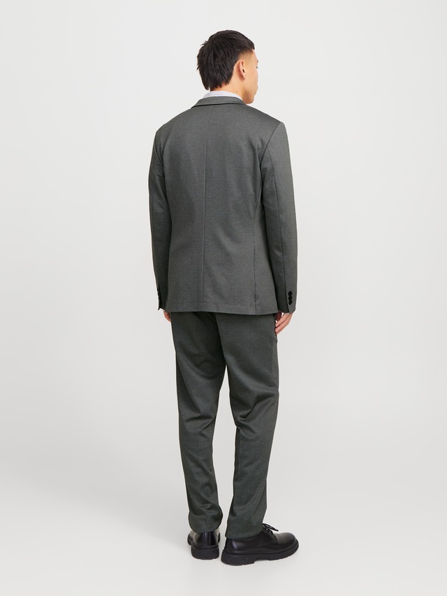 Jack & Jones Anzughose »JPRJAXON Businesshose mit mittlerer Bundhöhe« unifarben, modisch, slim fit, Materialmix