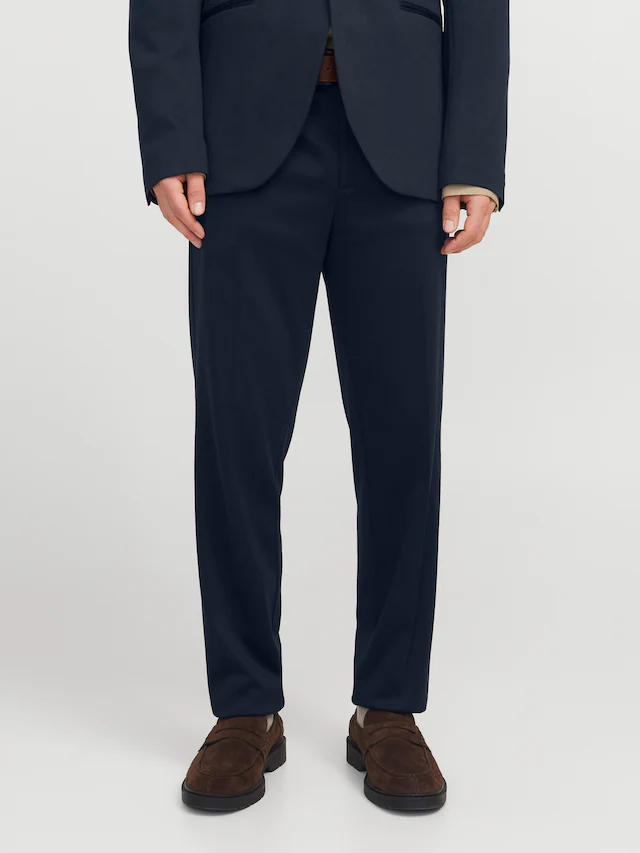 Jack & Jones Anzughose »JPRJAXON Businesshose mit mittlerer Bundhöhe« unifarben, modisch, slim fit, Materialmix