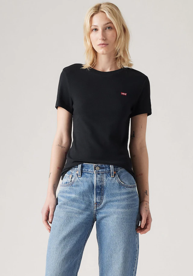 Levi's® T-Shirt »ESSENTIAL HM SS TEE« Taillierter Schnitt