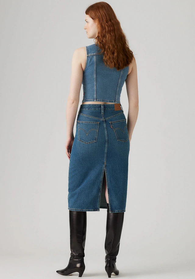 Levi's® Jeansrock »HR BACK SLIT SKIR« mit Schlitz hinten