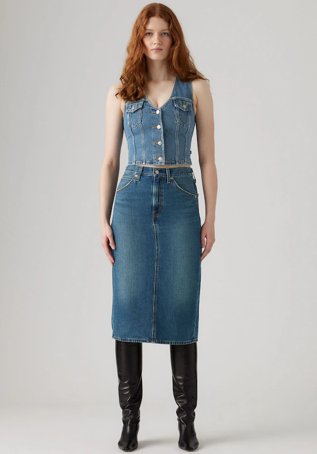 Levi's® Jeansrock »HR BACK SLIT SKIR« mit Schlitz hinten