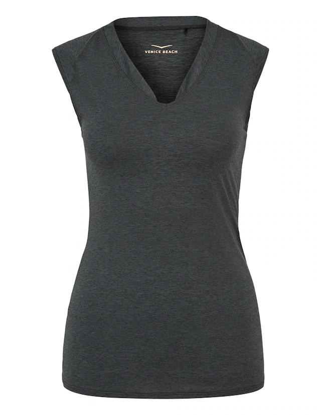 Venice Beach T-Shirt »T-SHIRT ELEAMEE« mit V-Ausschnitt, ärmellos, taillierte Passform