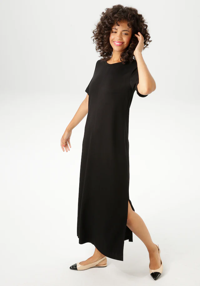 Aniston CASUAL Maxikleid mit Seitenschlitzen