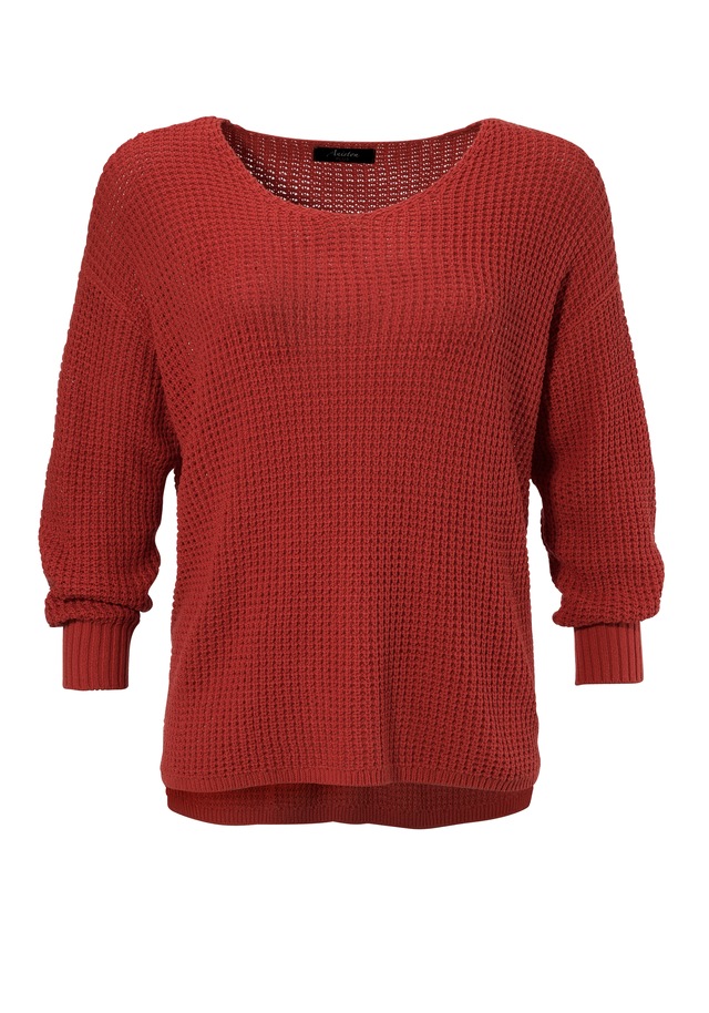 Aniston PLUS Strickpullover im dezenten Ajour-Strickmuster