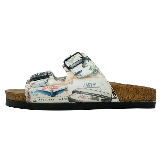 DOGO Pantolette »Stella Pantolette Aeroplanes Damen Sandalen, Stella Pantolette« Handgefertigt
