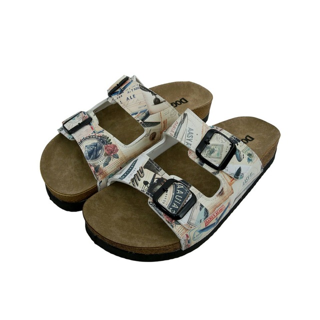 DOGO Pantolette »Stella Pantolette Aeroplanes Damen Sandalen, Stella Pantolette« Handgefertigt