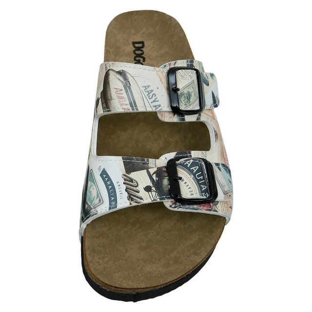 DOGO Pantolette »Stella Pantolette Aeroplanes Damen Sandalen, Stella Pantolette« Handgefertigt