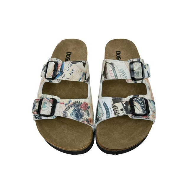 DOGO Pantolette »Stella Pantolette Aeroplanes Damen Sandalen, Stella Pantolette« Handgefertigt