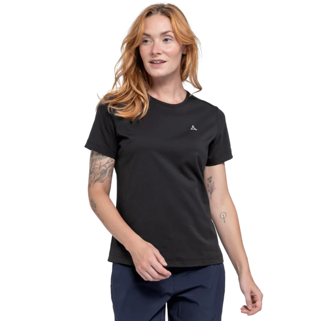 Schöffel T-Shirt »T Shirt Hohberg L« Kurzarm, mit Rundhalsausschnitt, ohne Verschluss