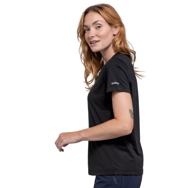 Schöffel T-Shirt »T Shirt Hohberg L« Kurzarm, mit Rundhalsausschnitt, ohne Verschluss