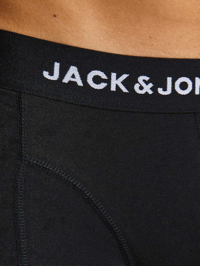 Jack & Jones Trunk »JACBLACK eng anliegend, bequem mit elastischem Bund« Packung, 5 Stk. unifarben & meliert, Baumwollmischung, elastisches Bündchen