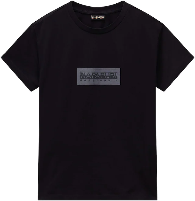 Napapijri Kurzarmshirt »S-BOX LOGO SS W 1 A69 LANGOUSTINO A69« mit Rundhalsausschnitt, aus Baumwolle in Single Jersey, Regular Fit