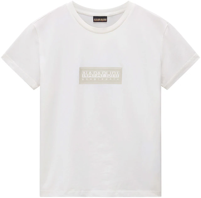 Napapijri Kurzarmshirt »S-BOX LOGO SS W 1 A69 LANGOUSTINO A69« mit Rundhalsausschnitt, aus Baumwolle in Single Jersey, Regular Fit