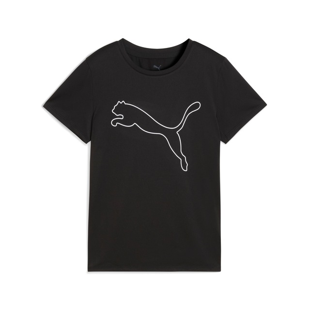 PUMA Trainingsshirt »W TAD ESSENTIAL LOGO TEE« Kurzarm, Sportmode, mit Rundhalsausschnitt