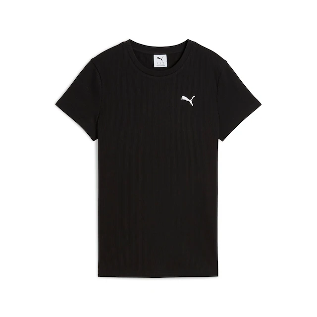 PUMA T-Shirt »ESS ELEVATED RIB TEE« Regular Fit, sportlicher Stil, Kurzarmdesign, Rundhalsausschnitt
