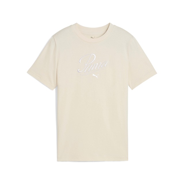 PUMA T-Shirt »ESS SCRIPT TEE G« Regular Fit, Kurzarm, Rundhalsausschnitt, mit Logodruck